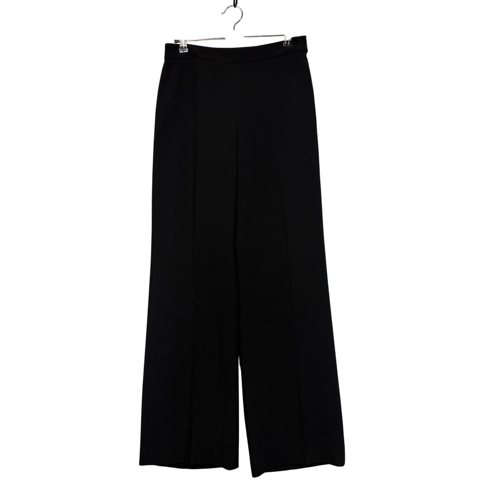 Ann Taylor Dress Pants Women 0 Black Wide Leg Trousers Office Classic Old Money